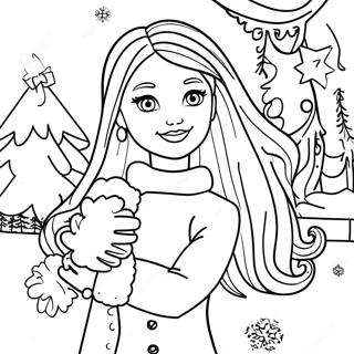 Barbie Teli Csodaorszagban Szinezolap 84574-25633