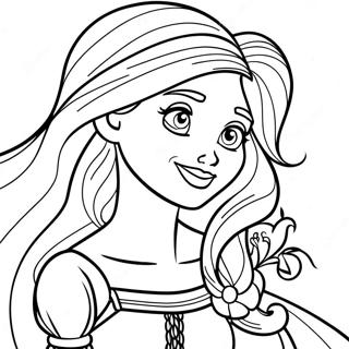 Tangled Hercegno Rapunzel Szinezolap 8476-1727