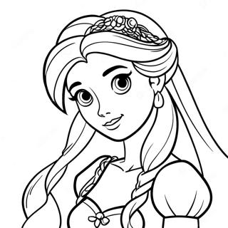 Tangled Hercegno Rapunzel Szinezolap 8476-1728