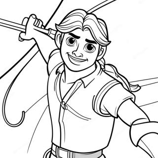 Tangled Flynn Rider Akcioban Szinezolap 8477-1754