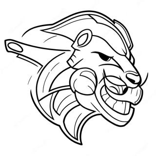 Detroit Lions Logo Szinezolap 84803-25809