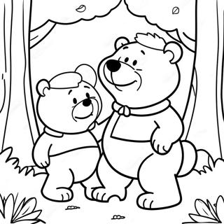 Berenstain Medvek Az Erdoben Szinezolap 85035-26087