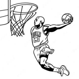 Michael Jordan Dunkolas Szinezolap 85058-26094