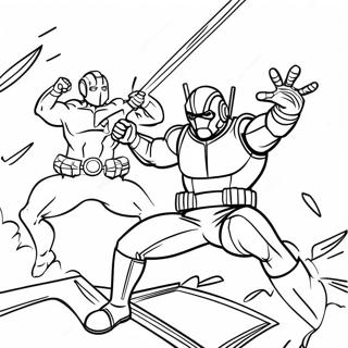 Hangya Ember Harcol A Gonoszokkal Szinezo Oldal 85393-26363