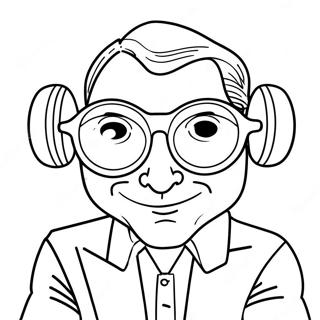 Rajzfilm Beszelo Ember Napszemuvegben Szinezolap 86061 26882