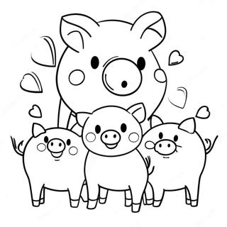 Aranyos Malac Csalad Szinezo 86338-27099