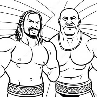 Wwe Tag Team Bajnokok Szinezolap 86364-27154