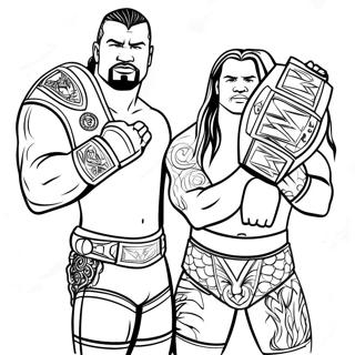 Wwe Tag Team Bajnokok Szinezolap 86364-27155