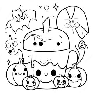 Halloween Kawaii Szinezolap 86748-27410