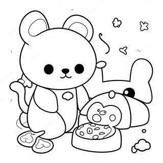 Rilakkuma Cinnamoroll Szinezolap 86926-27550