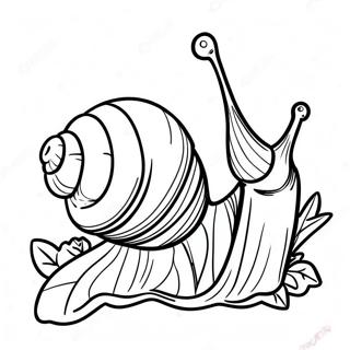 Mosolygo Csiga Egy Levelen Szinezolap 86981-27602