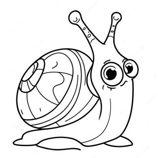 Vicces Csiga Nagy Szemekkel Szinezolap 86982-27605