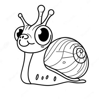 Vicces Csiga Nagy Szemekkel Szinezolap 86982-27606