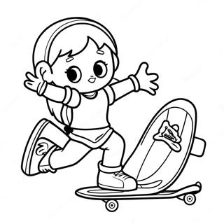 Gacha Life Tomboy Gordeszkaval Szinezolap 87133 27717