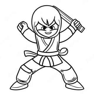 Kai Ninjago Harci Poz Szinezolap 87236 27796