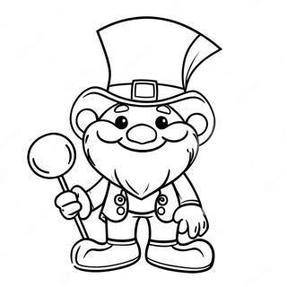 Kedves Ir Leprechaun Szinezolap 87289-27837