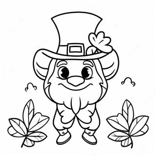 Kedves Ir Leprechaun Szinezolap 87289-27839