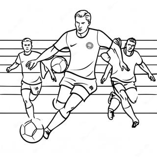 Haaland Cselezik Az Ellenfelek Mellett Szinezolap 87341-27879