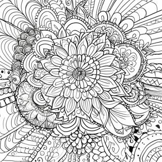 Szines Filctoll Mandala Szinezolap 87442 27952