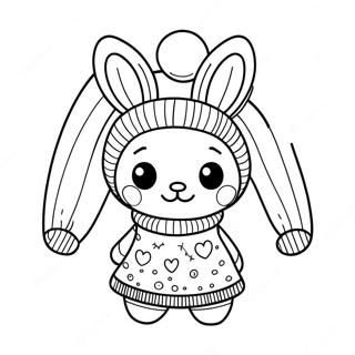 My Melody Kenyelmes Puloverben Szinezolap 8747-1373