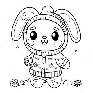 My Melody Kenyelmes Puloverben Szinezolap 8747-1374