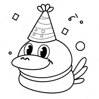 Chica Egy Partisapkaban Szinezolap 87646-28109