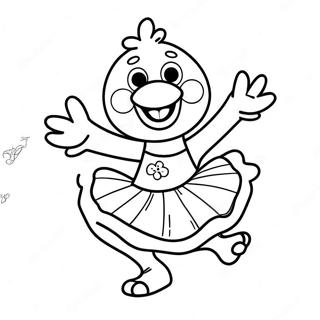 Boldog Chica Tancol Szinezolap 87647-28114