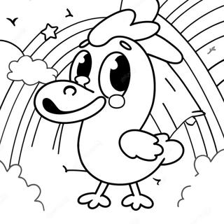 Chica Szivarvany Hatterrel Szinezolap 87648-28117