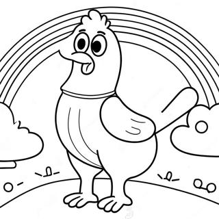 Chica Szivarvany Hatterrel Szinezolap 87648-28119