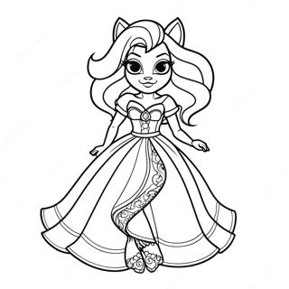 Clawdeen Wolf Csodas Ruhaban Szinezolap 87879-28297