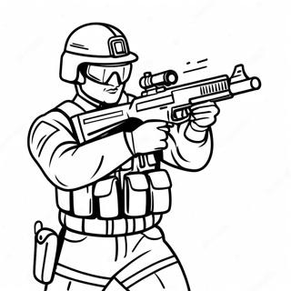 Swat Tiszt Akcioban Szinezo Oldal 88032-28408