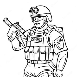 Swat Tiszt Akcioban Szinezo Oldal 88032-28586