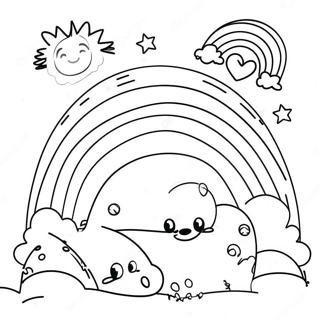 Boldog Sarga Szivarvany Baratok Szinezolap 88365 28848