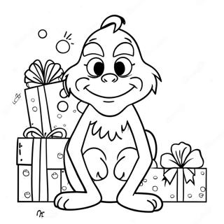 Grincs Ajandekokkal Szinezolap 8839-32