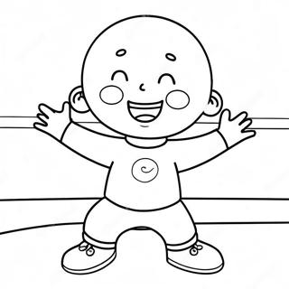 Boldog Caillou Jatszik Szinezolap 88881-29247