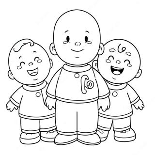 Caillou Baratokkal Szinezolap 88882-29249