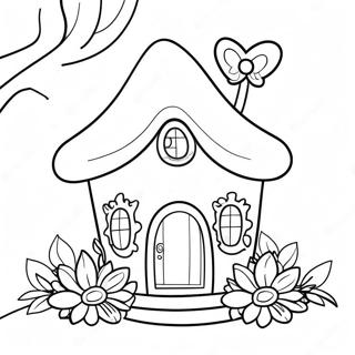 Varazslatos Tunderhaz Viragokkal Szinezolap 88906-29262