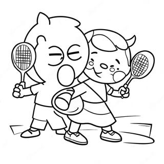 Boldog Gyerekek Teniszeznek Szinezooldal 89190 29487