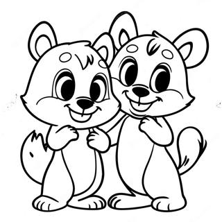 Chip Es Dale Szinezolap 89522-29735