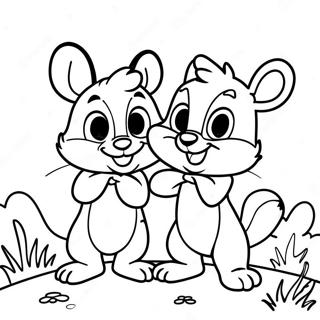 Chip Es Dale Egy Vidam Kalandban Szinezolap 89523-29737