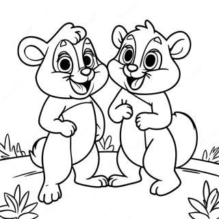 Chip Es Dale Egy Vidam Kalandban Szinezolap 89523 29740