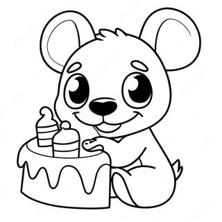 Jatekos Stitch Tortat Eszik Szinezolap 89551 29765