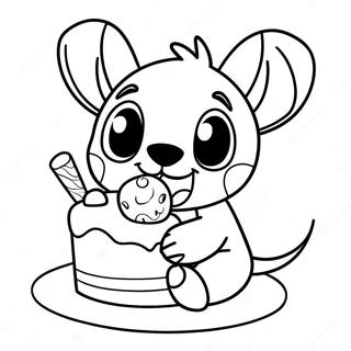 Jatekos Stitch Tortat Eszik Szinezolap 89551 29766