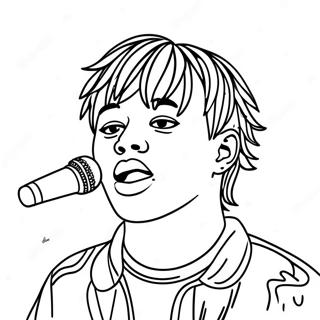 Juice Wrld Mikrofonnal Szinezo Oldal 90146-30230