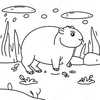 Boldog Kapybara Uszas Szinezo 90326-30361