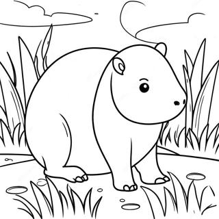 Kapybara Fut Eszik Szinezo 90328-30369