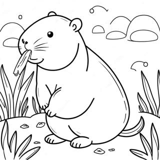 Kapybara Fut Eszik Szinezo 90328-30370