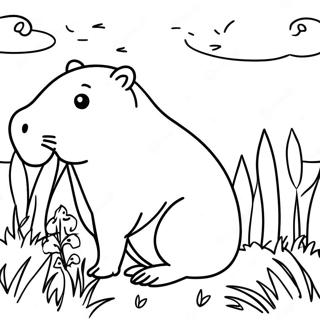 Kapybara Fut Eszik Szinezo 90328-30371