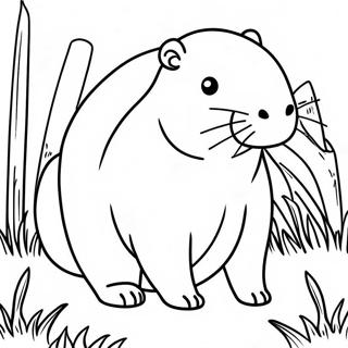 Kapybara Fut Eszik Szinezo 90328-30372