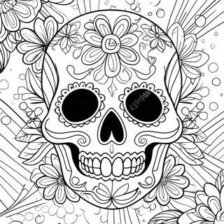 Szines Halottak Napja Koponya Szinezolap 90559-30542